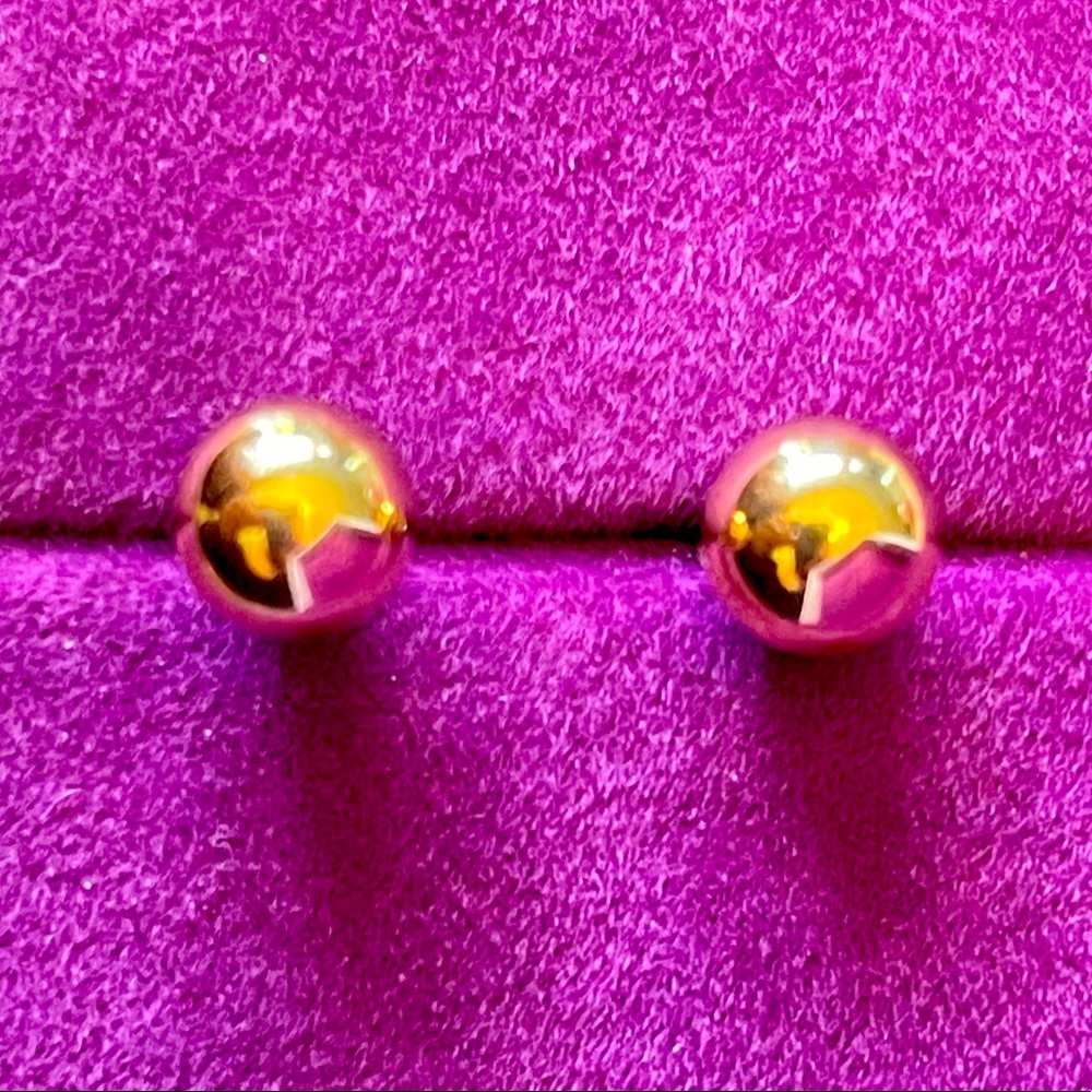 14k Solid Gold Studs - image 1